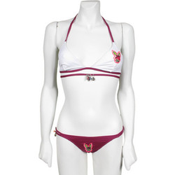 Playboy Bikini Set Τριγωνάκι Brazil Λευκό Κόκκινο PB130F-323