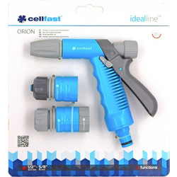 Cellfast 50-715DG ideal line Σετ πιστολιού ποτίσματος με 2 ταχυσυνδεσμους