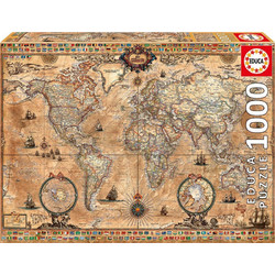 Puzzle Educa Antique World Map 1000 Κομμάτια