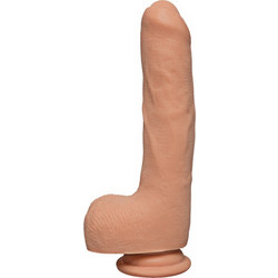 Doc Johnson The Uncut D Firmskyn 9" Ρεαλιστικό Dildo με Βεντούζα & Όρχεις 22cm Caramel