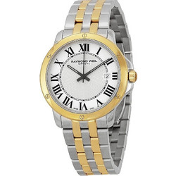 Raymond Weil Tango Analog Display Swiss Quartz Ανδρικό Ρολόι με Ασημί Λουράκι 5591-STP-00300