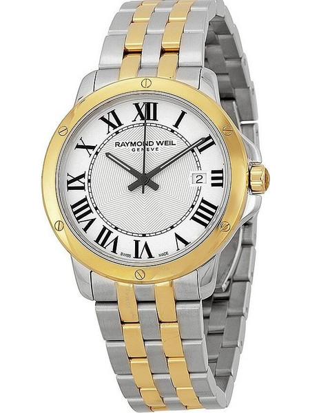 Raymond Weil Tango Analog Display Swiss Quartz Ανδρικό Ρολόι με Ασημί Λουράκι 5591-STP-00300