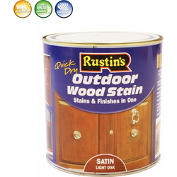 Rustins Outdoor Wood Stain Βερνίκι Mahogany Satin 1lt