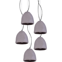 Home Lighting Joy Κρεμαστό Φωτιστικό Οροφής Πολύφωτο Γκρι 77-4151