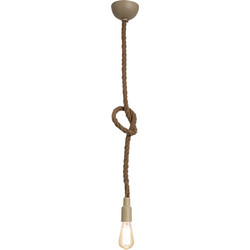 Home Lighting Cords Κρεμαστό Φωτιστικό Οροφής με Σχοινί Μονόφωτο E27 Πράσινο 77-2309 Green