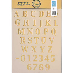 Fleur Στένσιλ Αλφάβητο Alphabet 21x29.7cm No601