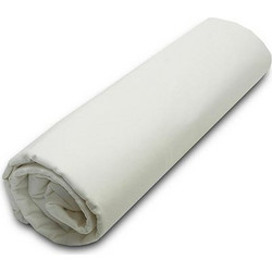 Sunshine Home Σεντόνι Ημίδιπλο Βαμβακερό με Λάστιχο 120x200+20 Menta 2 Ecru