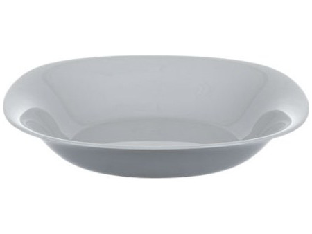 Luminarc Πιάτα Βαθιά Γυάλινα Τετράγωνα Carine Granit N6612 22x22cm 6τμχ