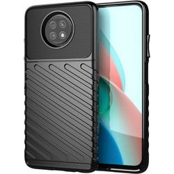 Thunder θήκη Flexible Tough Rugged Cover TPU θήκη για Xiaomi Redmi Note 9T 5G Μαύρο
