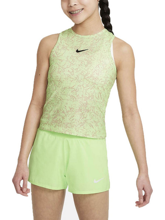 Nike Court Dri-FIT Victory Παιδικό T-Shirt Αμάνικο Lime DJ2020-345