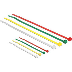 Delock Cable Wraps Color 100 X 2.5mm - 200 X 3.6mm Δεματικά Καλωδίων Χρωματιστά (200 PACK)
