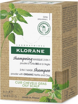 Klorane Ortie Bio 2 in 1 Σαμπουάν & Conditioner για Όγκο κατά της Πιτυρίδας για Λιπαρά Μαλλιά 8x3gr