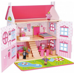 Tooky Toy Ξύλινο Κουκλόσπιτο TKI057