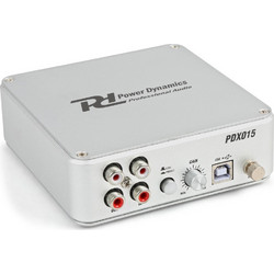 POWER DYNAMICS PDX015 Προενισχυτής Πικάπ-Phono Σε Line Με USB Και Πρόγραμμα Audacity