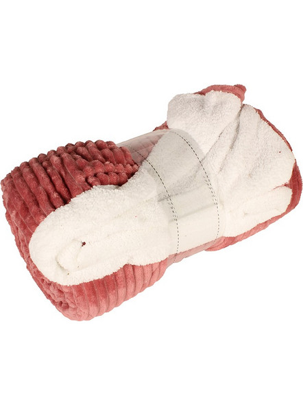 Πάπλωμα κουβέρτα Flannel 3D ανάγλυφο Supersoft προβατάκι διπλό 200Χ220 εκ. εκάυ - TNS 39-950-1560-2