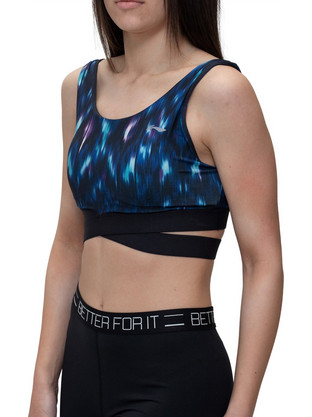 Li-Ning Professional Tight Αθλητικό Μπουστάκι με Μέτρια Στήριξη Navy Μπλε AUBN148-2