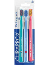 Curaprox CS 5460 Ultra Soft Οδοντόβουρτσες 3τμχ Μπλε Γαλάζια Φούξια