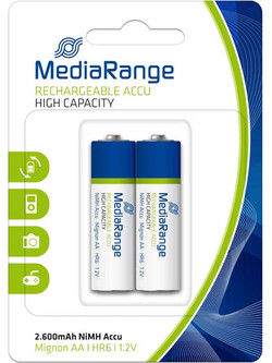 MediaRange Rechargeable Accu AA 2600mAh 2τμχ
