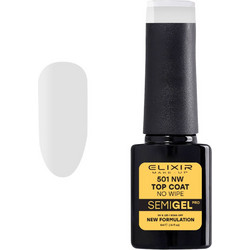 Elixir Semigel 501 No Wipe Top Coat Ημιμόνιμο Βερνίκι Νυχιών 5ml