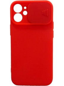 Θήκη Σιλικόνης Matt 1,5 mm Με Προστασία Κάμερας Για Apple iPhone 12 Mini 5,4'' Κόκκινο