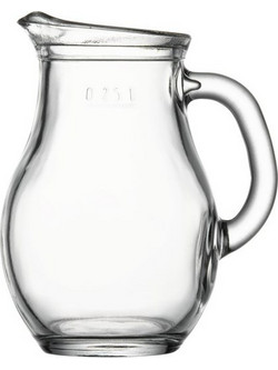 Κανάτα γυάλινη 250ml φ9 9x12 1cm BISTRO PASABAHCE ΣΕΤ 12 ΤΕΜΑΧΙΩΝ c378384