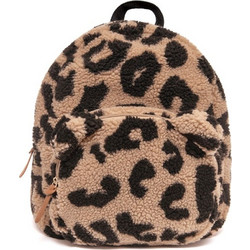 Petit Monkey Leopard Σχολική Τσάντα Πλάτης Νηπιαγωγείου Καφέ PTM-BP34