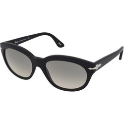 Persol PO3250S 95/32 Γυναικεία Γυαλιά Ηλίου Οβάλ Κοκάλινα Μαύρα με Γκρι Polarized Φακό