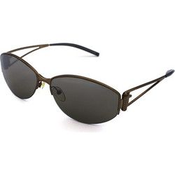 Fendi FF7642 R09/59 Γυναικεία Γυαλιά Ηλίου Οβάλ Μεταλλικά Μαύρα με Μαύρο Polarized Φακό