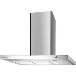 Gruppe Ostria S-1003A-A01-900 Απορροφητήρας Καμινάδα-Τζάκι 90cm Inox