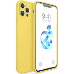 Bodycell Square Liquid Back Cover Yellow (iPhone 13 Pro Max)