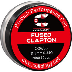Coilology Fused Clapton Prebuilt Coil NI80 0.34ohm - 10τμχ