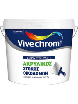 Ακρυλικός στόκος οικοδομών 30 λευκό 5kg Vivechrom