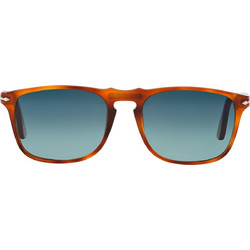 Persol PO3059S 96/S3 Ανδρικά Γυαλιά Ηλίου Τετράγωνα Κοκάλινα Ταρταρούγα με Μπλε Polarized Φακό