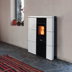 Ravelli Olivia Ceramica 8KW Σόμπα Pellet Αεραγωγών Αερόθερμη 8kW