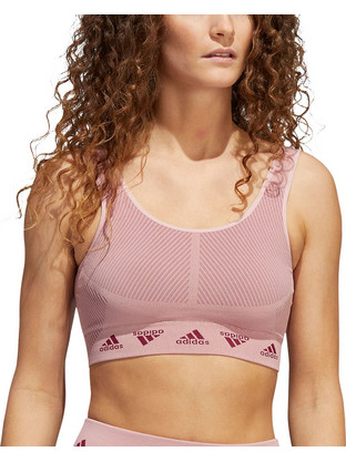 Adidas Aeroknit Training Bra Αθλητικό Μπουστάκι με Μέτρια Στήριξη Nude HE2613