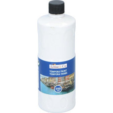 Χρώμα Τέμπερα ζωγραφικής 500ml σε όλα τα χρώματα, Paint tempera Λευκό - Artico
