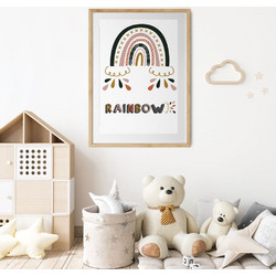 ΠΑΙΔΙΚΗ ΑΦΙΣΑ RAINBOW 48286 (PVC/PLEXIGLASS ΦΥΣΙΚΟ ΞΥΛΟ ΜΕ ΠΛΑΙΣΙΟ) 30x40cm
