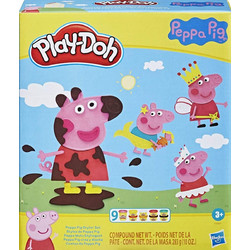 Hasbro Play-Doh Peppa Pig Σετ 9 Δοχεία & 11 Αξεσουάρ
