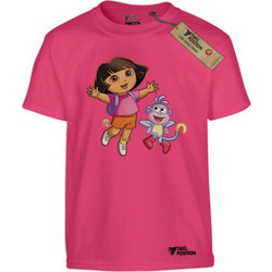 Takeposition Happy Dora Carton Παιδικό T-Shirt Κοντομάνικο Φούξια 806-1089
