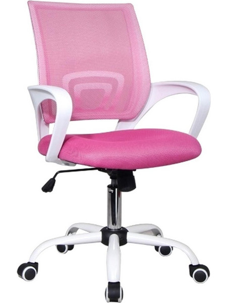 Woodwell BF2101-S Καρέκλα Γραφείου με Στήριξη Μέσης και Ανάκλιση Ροζ EO254,7S