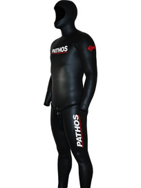 Pathos Team Ολόσωμη Στολή Κατάδυσης Ξυρισμένη Neoprene με Επιστήθιο για Ψαροντούφεκο 3mm