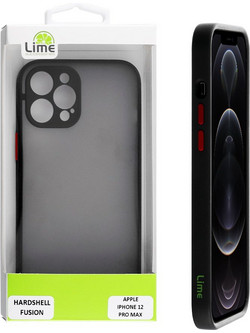 Lime Θήκη Iphone 12 Pro Max 6.7 Hardshell Fusion Camera Guard Black With Red Keys - (5205308300295)