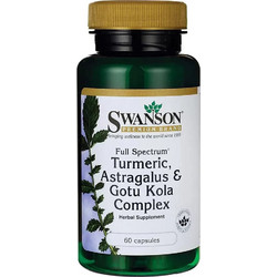 Swanson Turmeric, Astragalus & Gotu Kola Complex 60 Κάψουλες