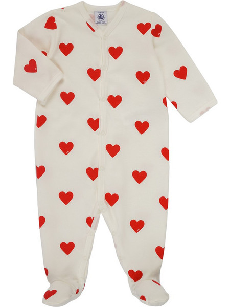 Petit Bateau Φορμάκι Μακρυμάνικο για Κορίτσι Λευκό A00BT-01
