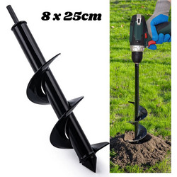 Αρίδα Σπιράλ Τρυπάνι 8 x 25cm Για Φύτευση Βολβών - Συμβατό Με Οικιακό Δράπανο