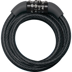Master Lock 8143 Κλειδαριά Ποδηλάτου Κουλούρα με Συνδυασμό Μαύρη 814300112