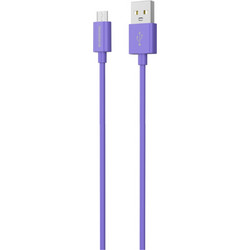 Riversong Lotus 08 - Καλώδιο Φόρτισης και Μεταφοράς Δεδομένων 3A USB σε MicroUSB - 120cm - Purple (CM71PU)