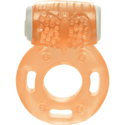 CalExotics Vibrating Ring Ελαστικό Δαχτυλίδι Πέους με Δόνηση 1.3cm Πορτοκαλί