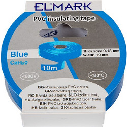 INSULATING TAPE 10mx19mm BLUE - 51013