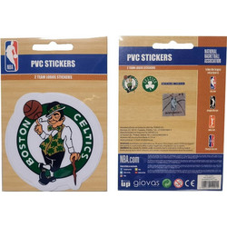 NBA PVC STICKERS 2 LOGOS TEAM 162PCS 775-21224-BOSTON CELTICS Πράσινο